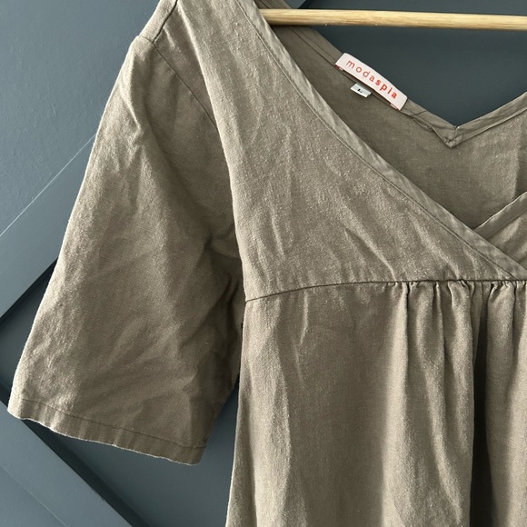 ✨•Modaspia Linen Tunic•✨ - Picture 3 of 5